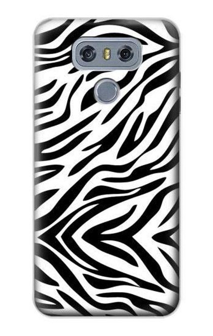 W3056 Zebra Skin Texture Graphic Printed Hard Case and Leather Flip Case For LG G6