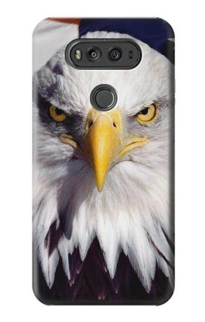 W0854 Eagle American Hard Case and Leather Flip Case For LG V20