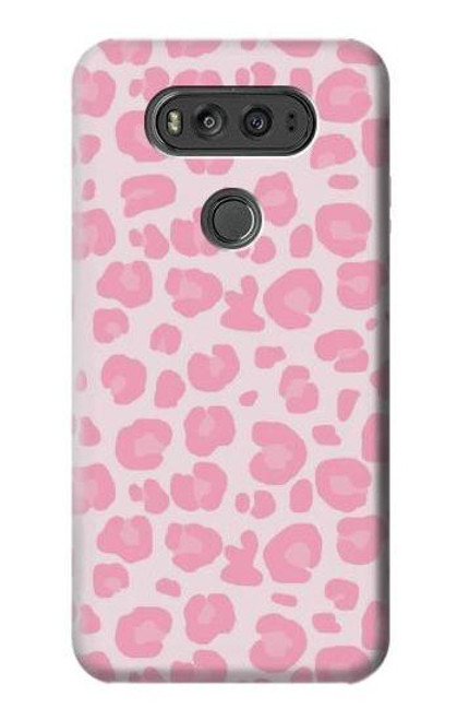 W2213 Pink Leopard Pattern Hard Case and Leather Flip Case For LG V20