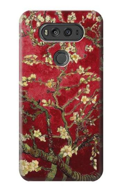 W2414 Red Blossoming Almond Tree Van Gogh Hard Case and Leather Flip Case For LG V20