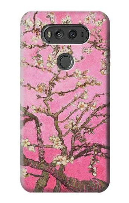 W2449 Pink Blossoming Almond Tree Van Gogh Hard Case and Leather Flip Case For LG V20