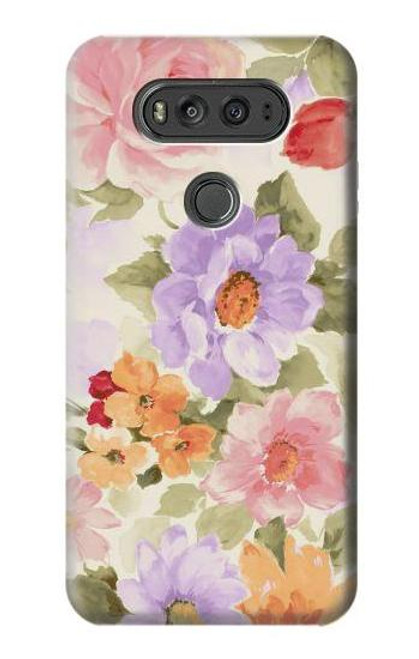 W3035 Sweet Flower Painting Hard Case and Leather Flip Case For LG V20