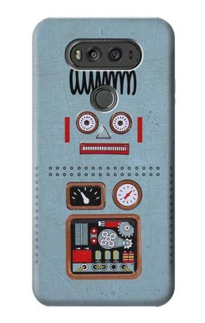 W3040 Retro Robot Toy Hard Case and Leather Flip Case For LG V20