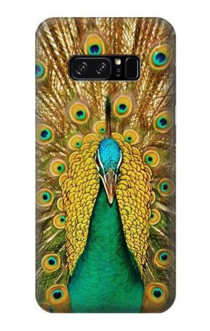 W0513 Peacock Hard Case and Leather Flip Case For Note 8 Samsung Galaxy Note8