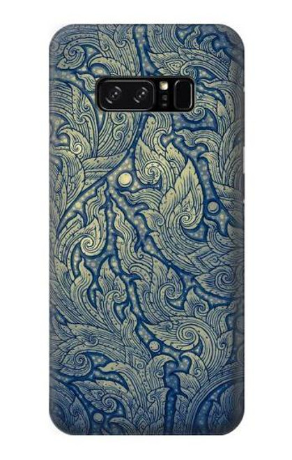 W0568 Thai Art Hard Case and Leather Flip Case For Note 8 Samsung Galaxy Note8