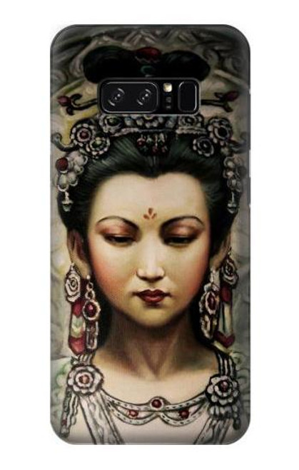 W0681 Guan Yin Hard Case and Leather Flip Case For Note 8 Samsung Galaxy Note8