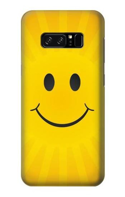 W1146 Yellow Sun Smile Hard Case and Leather Flip Case For Note 8 Samsung Galaxy Note8