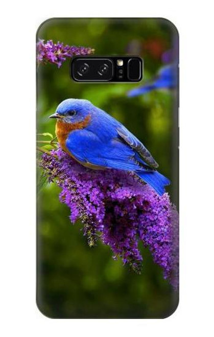 W1565 Bluebird of Happiness Blue Bird Hard Case and Leather Flip Case For Note 8 Samsung Galaxy Note8