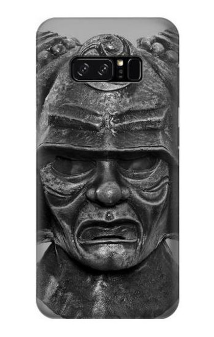 W1827 Japan Samurai Helmet Hard Case and Leather Flip Case For Note 8 Samsung Galaxy Note8