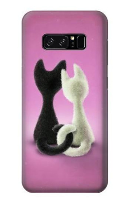 W1832 Love Cat Hard Case and Leather Flip Case For Note 8 Samsung Galaxy Note8