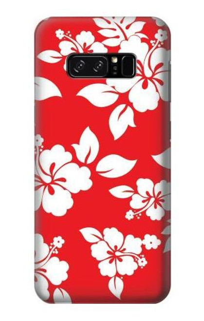 W1949 Hawaiian Hibiscus Pattern Hard Case and Leather Flip Case For Note 8 Samsung Galaxy Note8