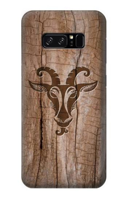 W2183 Goat Wood Graphic Printed Hard Case and Leather Flip Case For Note 8 Samsung Galaxy Note8