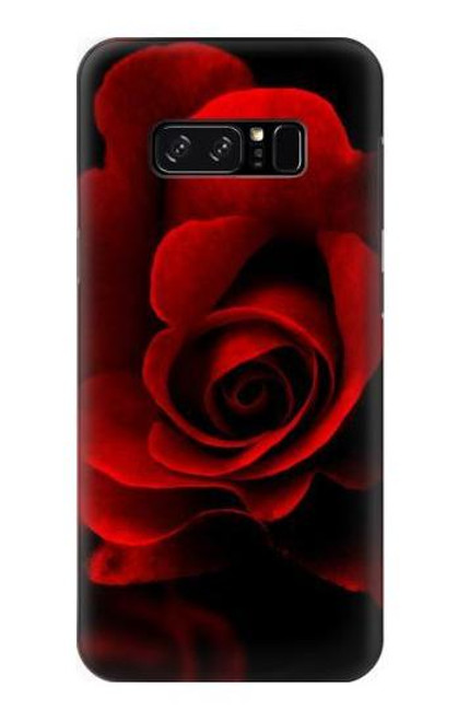 W2898 Red Rose Hard Case and Leather Flip Case For Note 8 Samsung Galaxy Note8