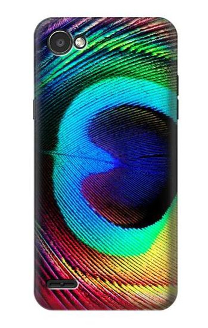 W0511 Peacock Hard Case and Leather Flip Case For LG Q6