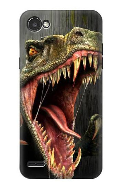 W0923 T-Rex Dinosaur Hard Case and Leather Flip Case For LG Q6