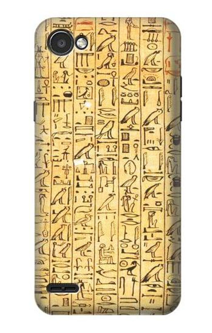 W1625 Egyptian Coffin Texts Hard Case and Leather Flip Case For LG Q6