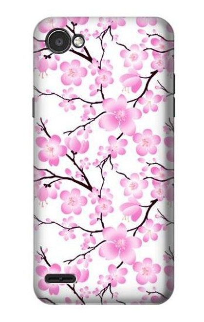 W1972 Sakura Cherry Blossoms Hard Case and Leather Flip Case For LG Q6