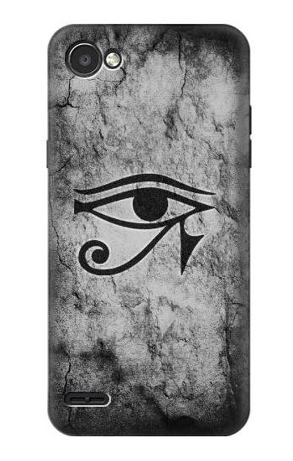 W3108 Ancient Egyptian Sun Eye Of Horus Hard Case and Leather Flip Case For LG Q6