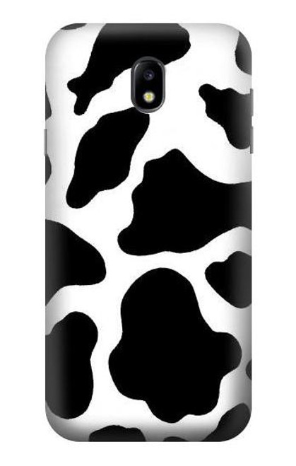 W2096 Seamless Cow Pattern Hard Case and Leather Flip Case For Samsung Galaxy J7 (2017) EU Version