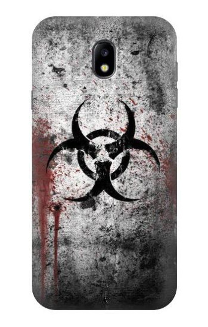 W2440 Biohazards Biological Hazard Hard Case and Leather Flip Case For Samsung Galaxy J7 (2017) EU Version