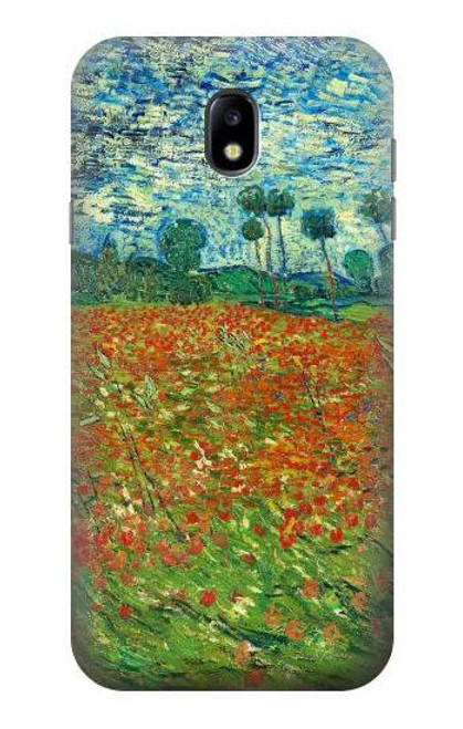 W2681 Field Of Poppies Vincent Van Gogh Hard Case and Leather Flip Case For Samsung Galaxy J7 (2017) EU Version