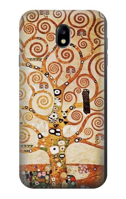 W2723 The Tree of Life Gustav Klimt Hard Case and Leather Flip Case For Samsung Galaxy J7 (2017) EU Version