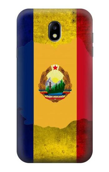 W3021 Romania Flag Hard Case and Leather Flip Case For Samsung Galaxy J7 (2017) EU Version