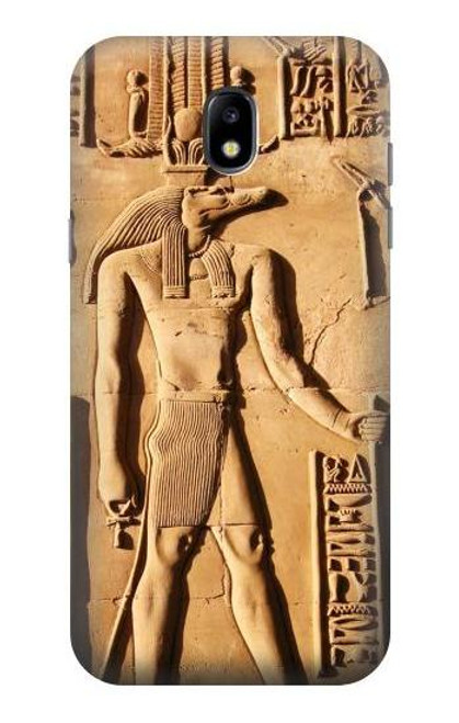 W0391 Egyptian Sobek Hard Case and Leather Flip Case For Samsung Galaxy J5 (2017) EU Version