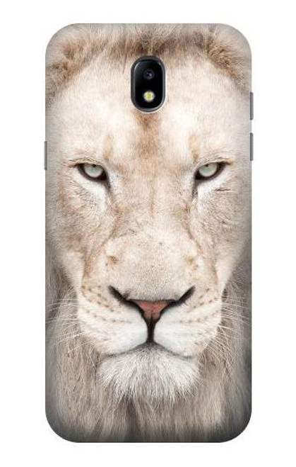 W2399 White Lion Face Hard Case and Leather Flip Case For Samsung Galaxy J5 (2017) EU Version