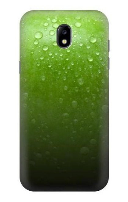 W2475 Green Apple Texture Seamless Hard Case and Leather Flip Case For Samsung Galaxy J5 (2017) EU Version