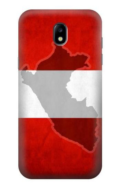 W3018 Peru Flag Hard Case and Leather Flip Case For Samsung Galaxy J5 (2017) EU Version