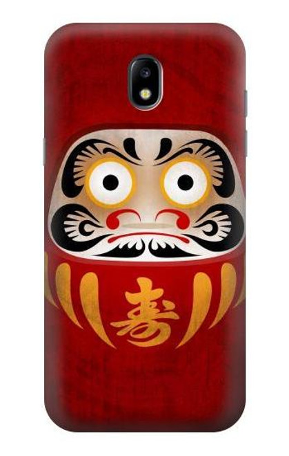 W3023 Japan Good Luck Daruma Doll Hard Case and Leather Flip Case For Samsung Galaxy J5 (2017) EU Version