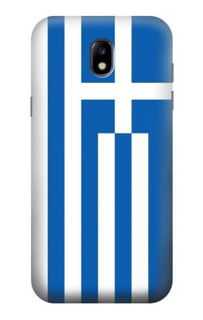 W3102 Flag of Greece Hard Case and Leather Flip Case For Samsung Galaxy J5 (2017) EU Version