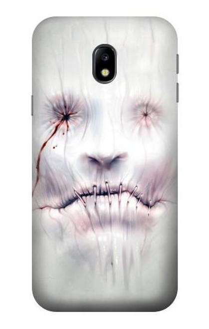 W0884 Horror Face Hard Case and Leather Flip Case For Samsung Galaxy J3 (2017) EU Version