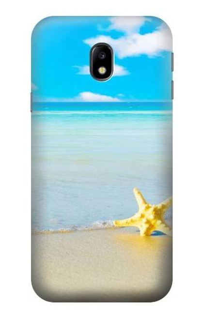 W0911 Relax at the Beach Hard Case and Leather Flip Case For Samsung Galaxy J3 (2017) EU Version