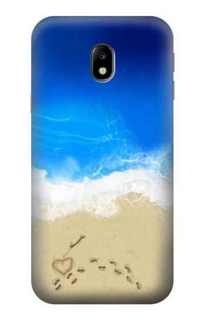 W0912 Relax Beach Hard Case and Leather Flip Case For Samsung Galaxy J3 (2017) EU Version