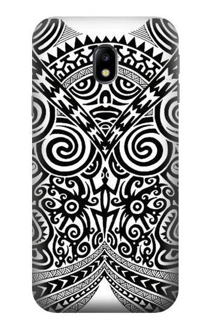 W1655 Maori Tattoo Hard Case and Leather Flip Case For Samsung Galaxy J3 (2017) EU Version