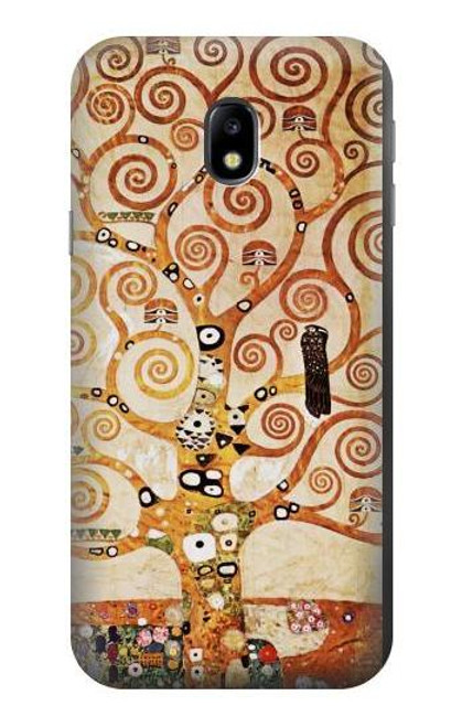 W2723 The Tree of Life Gustav Klimt Hard Case and Leather Flip Case For Samsung Galaxy J3 (2017) EU Version