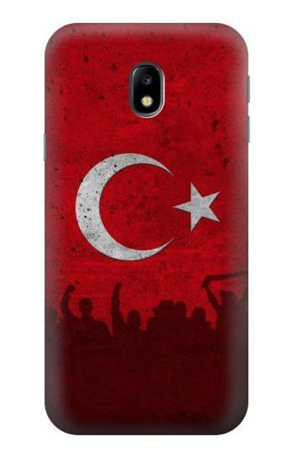 W2991 Turkey Football Soccer Euro 2016 Hard Case and Leather Flip Case For Samsung Galaxy J3 (2017) EU Version