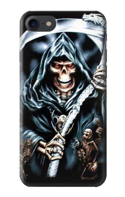 W0295 Grim Reaper Hard Case and Leather Flip Case For iPhone 7, iPhone 8, iPhone SE (2020) (2022)