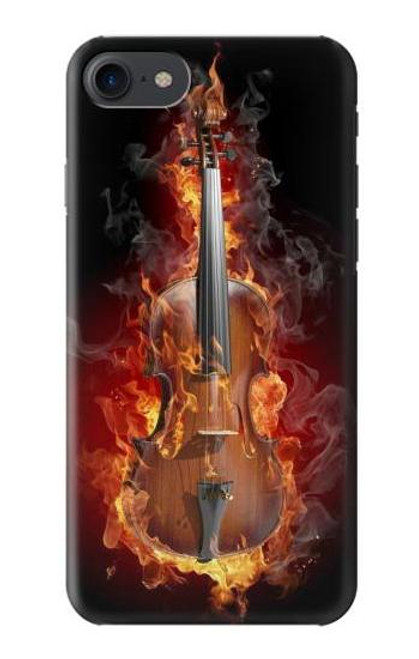 W0864 Fire Violin Hard Case and Leather Flip Case For iPhone 7, iPhone 8, iPhone SE (2020) (2022)