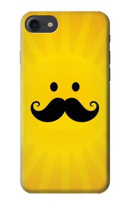 W1145 Yellow Mustache Sun Hard Case and Leather Flip Case For iPhone 7, iPhone 8, iPhone SE (2020) (2022)