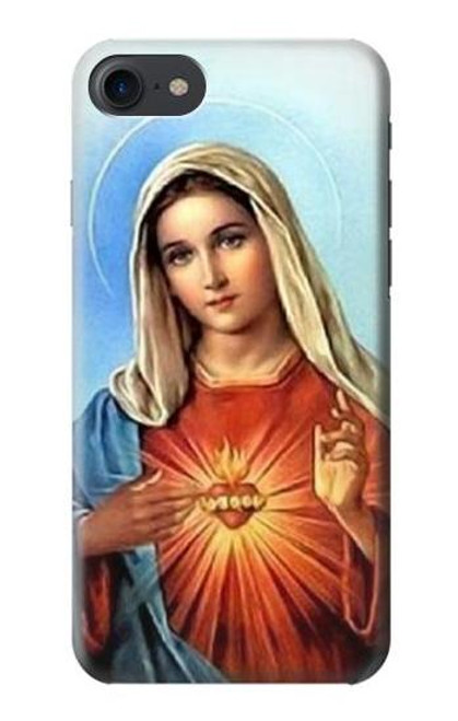 W2420 The Virgin Mary Santa Maria Hard Case and Leather Flip Case For iPhone 7, iPhone 8, iPhone SE (2020) (2022)