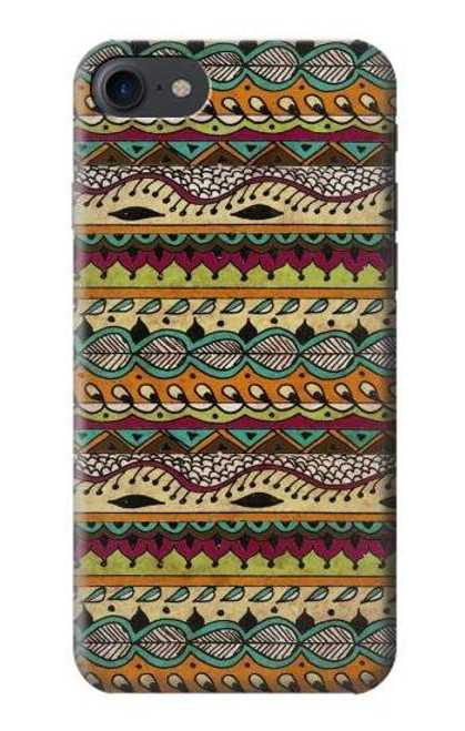 W2860 Aztec Boho Hippie Pattern Hard Case and Leather Flip Case For iPhone 7, iPhone 8, iPhone SE (2020) (2022)