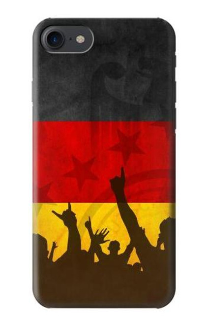 W2966 Germany Football Soccer Euro 2016 Hard Case and Leather Flip Case For iPhone 7, iPhone 8, iPhone SE (2020) (2022)