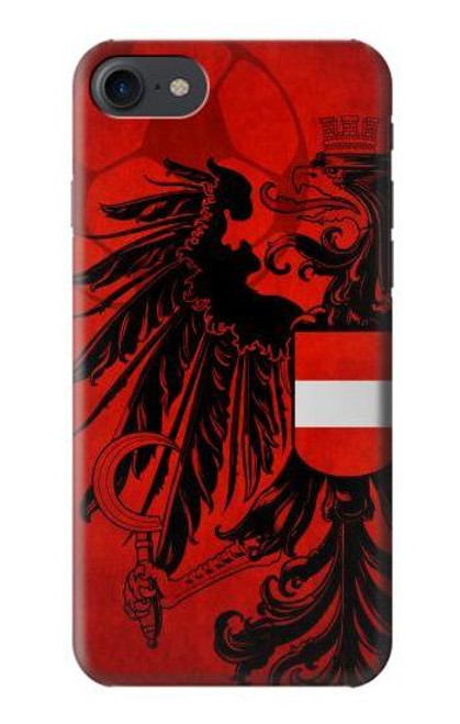 W3004 Austria Football Soccer Euro 2016 Hard Case and Leather Flip Case For iPhone 7, iPhone 8, iPhone SE (2020) (2022)