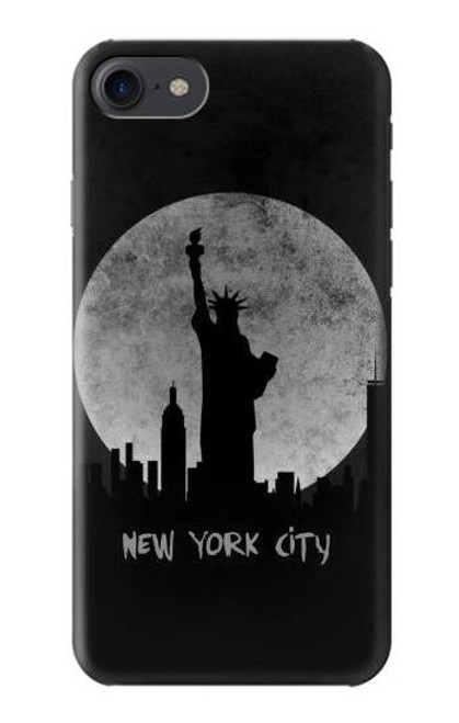 W3097 New York City Hard Case and Leather Flip Case For iPhone 7, iPhone 8, iPhone SE (2020) (2022)