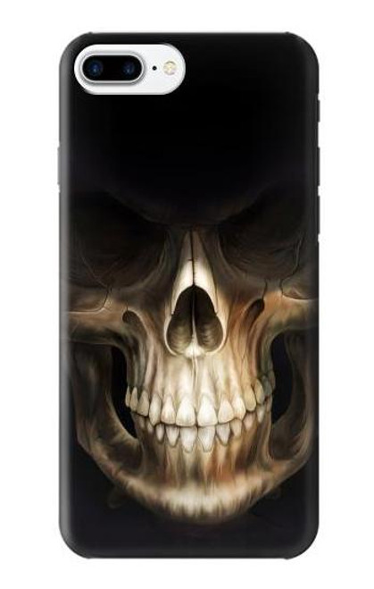 W1107 Skull Face Grim Reaper Hard Case and Leather Flip Case For iPhone 7 Plus, iPhone 8 Plus