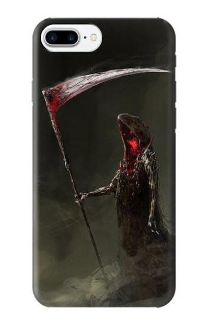 W1319 Grim Reaper Death Scythe Hard Case and Leather Flip Case For iPhone 7 Plus, iPhone 8 Plus