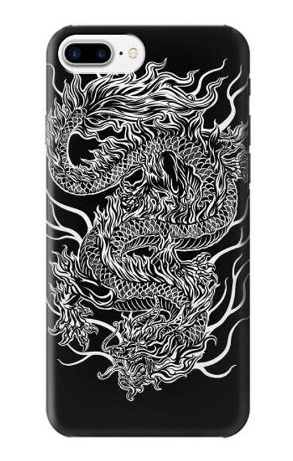 W1943 Dragon Tattoo Hard Case and Leather Flip Case For iPhone 7 Plus, iPhone 8 Plus